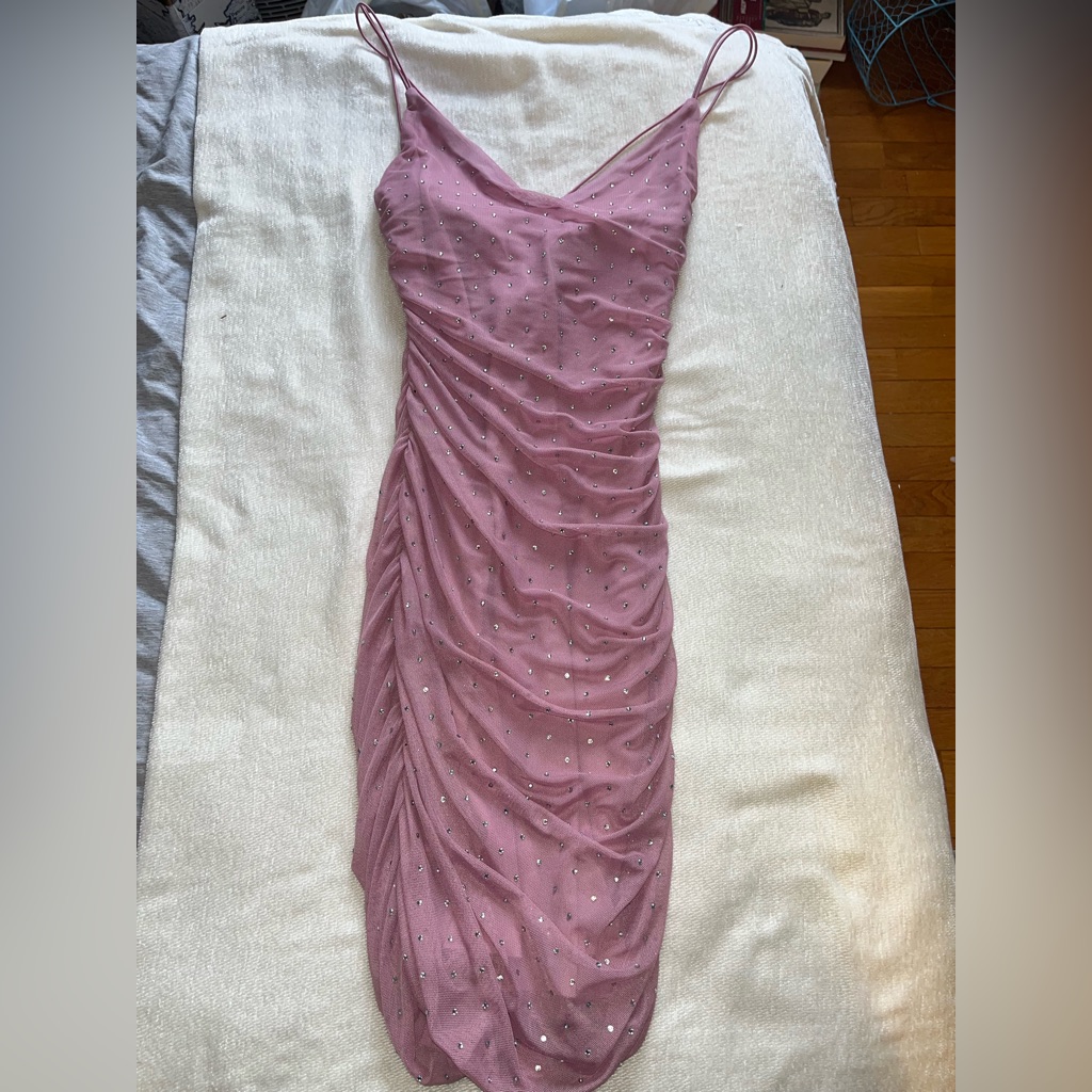 Pink Windsor Dress With Rhinestones